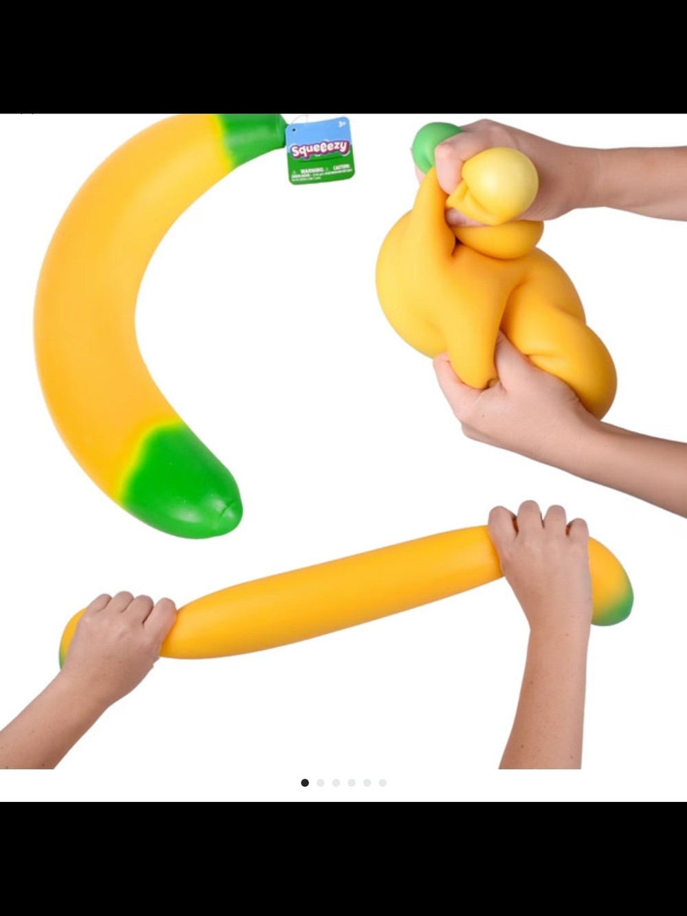 Jumbo Soft Stretch Banana Toy - Kids Toys
